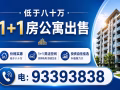 低于八十万 1+1房公寓出售 电 :93393838